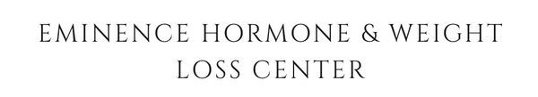 Text 'EMINENCE HORMONE & WEIGHT LOSS CENTER' on a white background