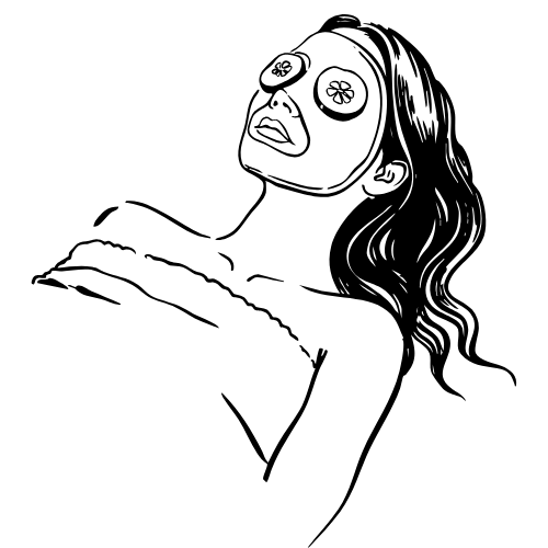 face mask on a woman